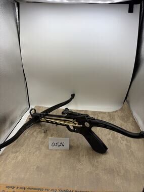 80lbs Self Cocking Hunting Pistol Crossbow No Arrows Black Metal Gold Body Cobra